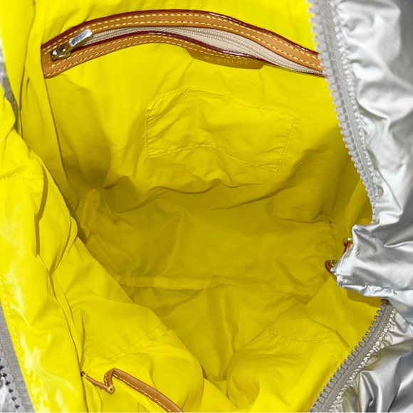 MZ Wallace Large Metro Tote Tin/Steel Metallic Travel Business Professional - Picture 9 of 16